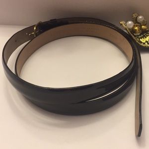 Authentic J.Crew Black Skinny Belt Medium
